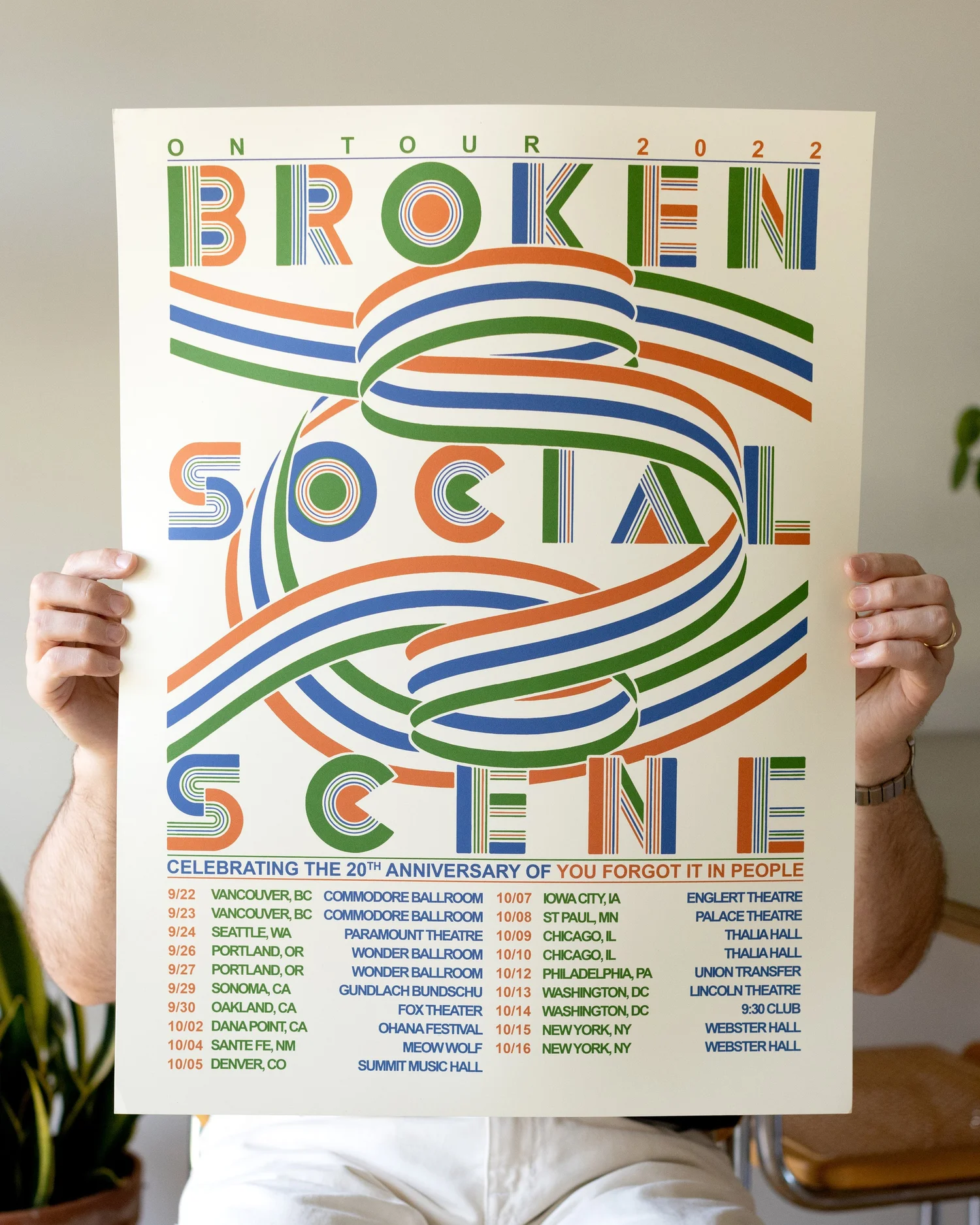 Broken Social Scene live tour poster 2026